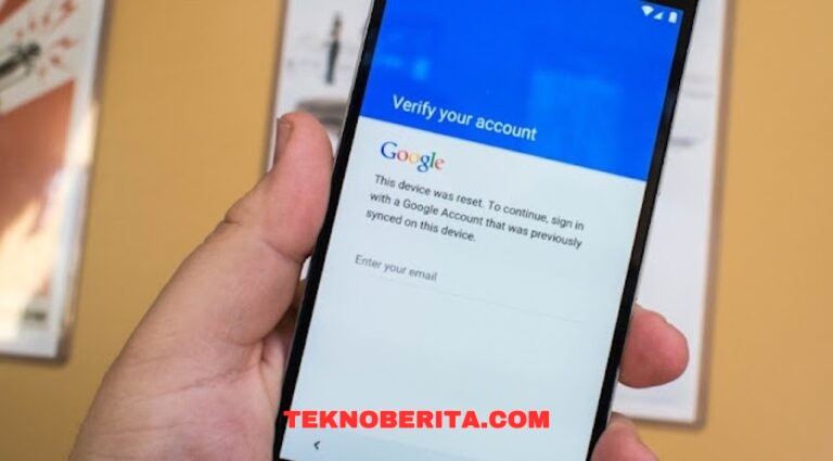 Cara Melewati Verifikasi Akun Google Setelah Factory Reset